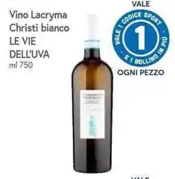 Famila Superstore Vino Lacryma Christi bianco LE VIE DELL'UVA offerta