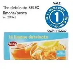 Famila Superstore Tè limone deteinato SELEX offerta