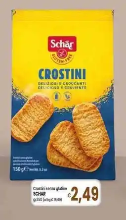Famila Superstore Crostini senza glutine SCHAR offerta