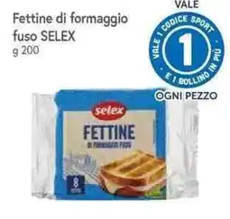 Famila Superstore Fettine di formaggio fuso Selex offerta