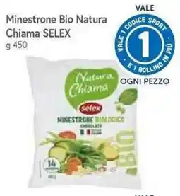 Famila Superstore Minestrone Bio Natura Chiama SELEX offerta