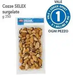 Famila Superstore Cozze SELEX surgelate offerta