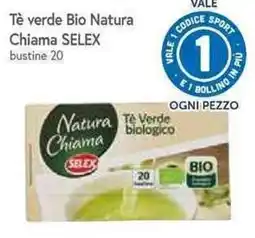 Famila Superstore Tè verde biologico Natura Chiama SELEX offerta