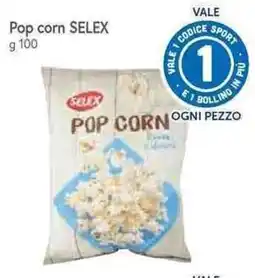 Famila Superstore Pop corn SELEX offerta