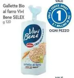 Famila Superstore Gallette Bio al farro Vivì Bene offerta