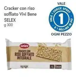 Famila Superstore Cracker con riso soffiato Vivibene Selex offerta