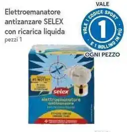 Famila Superstore Elettroemanatore antizanzare Selex offerta