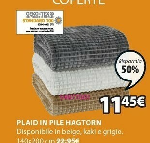 JYSK Plaid offerta