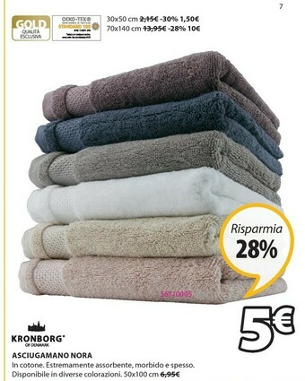 JYSK Asciugamani offerta