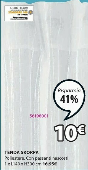 JYSK Tende offerta