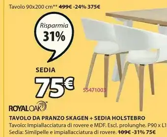 JYSK Tavolo cucina offerta