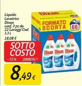 Carrefour Market Detersivo liquido lavatrice offerta