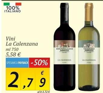 Carrefour Market La calenzana vini offerta