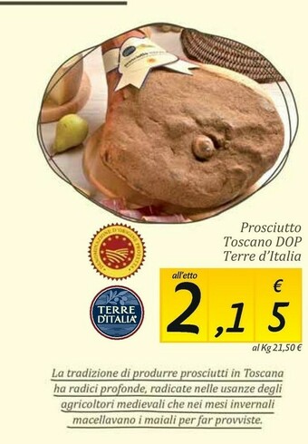 Carrefour Market Prosciutto toscano dop offerta