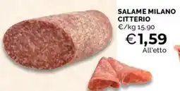 Mercatò Salame Milano Citterio offerta