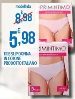 Iper Nonna Isa Tris slip donna in cotone Primintimo offerta