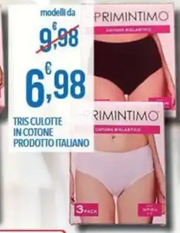 Iper Nonna Isa Primintimo tris culotte in cotone offerta
