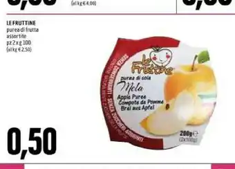 Emi Supermercati Purea di frutta assortite pz 2 x g 100 offerta