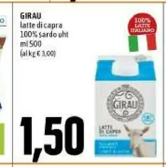 Emi Supermercati Latte di capra 100% sardo uht offerta
