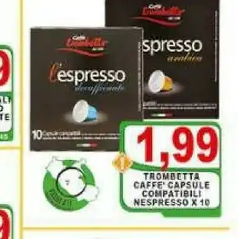 Top Supermercati Trombett caffe capsule compatibili offerta