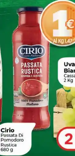Crai Cirio Passata Di Pomodoro Rustica offerta