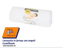 Action Lenzuolo in jersey con angoli Comfibeds offerta