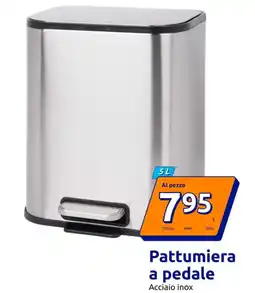 Action Pattumiera a pedale Acciaio inox offerta