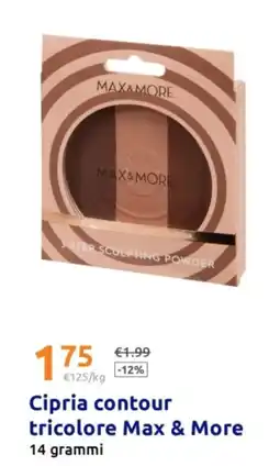 Action Cipria contour tricolore Max & More offerta