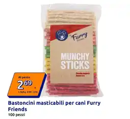 Action Bastoncini masticabili per cani Furry Friends offerta