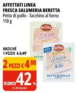 Tigros Affettati linea fresca salumeria beretta offerta