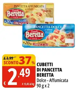 Tigros Cubetti di pancetta Beretta offerta