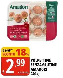 Tigros Polpette senza glutine Amadori offerta