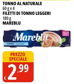 Tigros Tonno al naturale Mareblu offerta