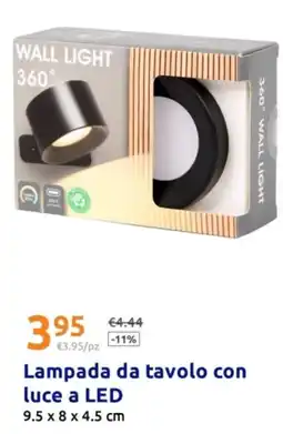 Action Lampada da tavolo con luce a LED offerta