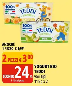 Tigros Yogurt Bio Teddi offerta