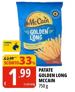 Tigros Patate golden long mccain offerta