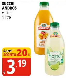 Tigros Succhi Andros offerta