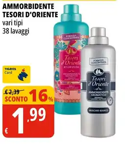 Tigros Ammorbidente Tesori d'Oriente offerta