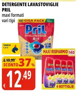 Tigros Detergente lavastoviglie Pril offerta