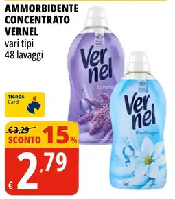Tigros Ammorbidente concentrato Vernel offerta