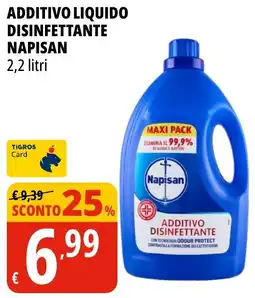 Tigros Additivo liquido disinfettante Napisan offerta