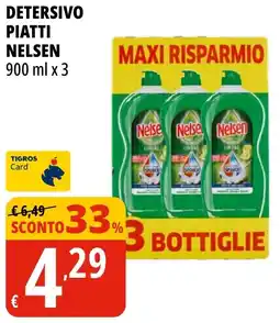 Tigros Detersivo piatti nelson offerta