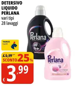Tigros Detersivo liquido Perlana offerta