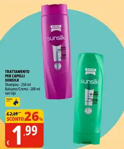 Tigros Trattamento per capelli Sunsilk offerta