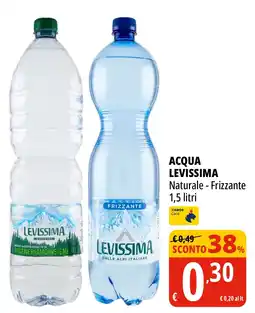 Tigros Acqua Levissima Naturale/Frizzante offerta
