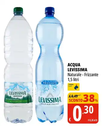 Acqua Levissima Naturale/Frizzante