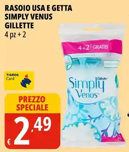 Tigros Simply Venus Gillette offerta