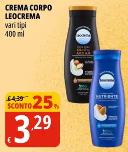 Tigros Crema corpo Leocrema offerta