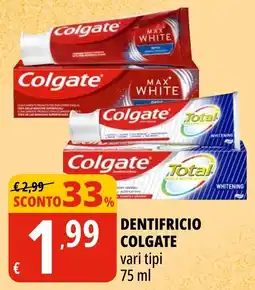 Tigros Dentifricio Colgate offerta