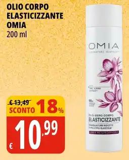 Tigros Olio corpo elasticizzante Omia offerta